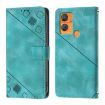 Oukitel C33 Green Leather Phone Case - Skin Feel Embossed - 2