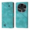 Oukitel C37 Green Leather Phone Case - Skin Feel Embossed - 2