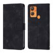 Oukitel C33 Black Leather Phone Case - Skin Feel, Embossed Design - 2