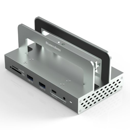 Blueendless 11-in-1 Type-C Laptop Docking Station with LAN & 4K/60Hz - 1