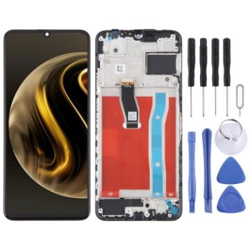 Huawei Nova Y72 LCD Screen Digitizer Assembly with Frame - Black - 1
