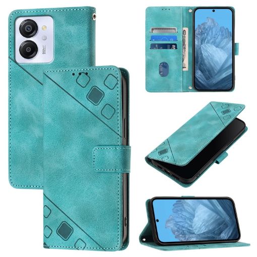Blackview Color 8 Green Leather Phone Case - Embossed Skin Feel - 1