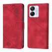 Blackview Color 8 Red Embossed Leather Phone Case - 2