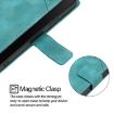 HTC U24 Pro Green Leather Phone Case - Skin Feel Embossed - 5