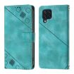 Samsung Galaxy M22/M32 4G Green Leather Phone Case - 2