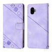 Samsung Galaxy Xcover6 Pro Embossed Leather Phone Case - Light Purple - 2