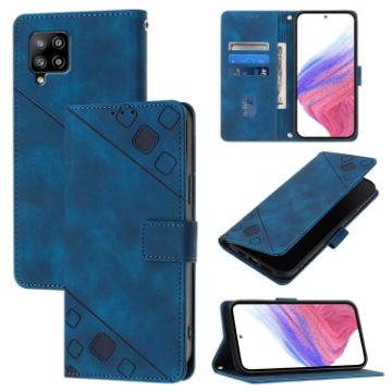 Samsung Galaxy A42 5G/M42 5G Blue Leather Phone Case - 1