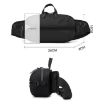 WEPOWER Men Sports Waist Bag Black - 4