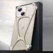 iPhone 14/13 Hercules Zinc Alloy Metal Phone Case - Titanium Grey - 1