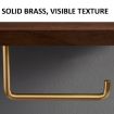 30cm Walnut Wall-Mounted Paper Towel Rack Bathroom Shelf - 6