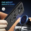 Infinix GT 20 Pro Shockproof Metal Ring Holder Phone Case - Black - 2