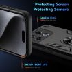 Infinix GT 20 Pro Shockproof Metal Ring Holder Phone Case - Black - 3
