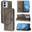 Blackview Color 8 Embossed Butterfly Leather Phone Case - Grey - 1