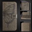 Blackview Color 8 Embossed Butterfly Leather Phone Case - Grey - 6