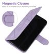 OnePlus Nord N100 Purple Leather Phone Case - Geometric Lines - 5