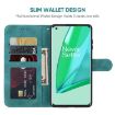 OnePlus 9 Pro Green Leather Phone Case - Geometric Lines Skin Feel - 3