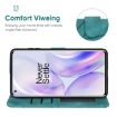 OnePlus 8 Pro Green Leather Phone Case - Geometric Lines - 4