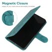 OnePlus Nord 5G Green Leather Phone Case - Geometric Lines - 5