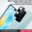 For Honor 200 Lite Rear Camera Lens Glass Film Black - 3