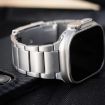 Apple Watch Series 7 45mm Titanium Metal Watch Band - Black - 6