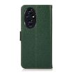 For Honor 200 KHAZNEH Genuine Leather RFID Phone Case (Green) - 3