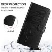 Oukitel C36/C35 Embossed Butterfly Leather Phone Case - Black - 4