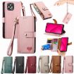 T-Mobile T Phone 2 Pro 5G Pink Leather Phone Case with Zipper Lanyard - 5