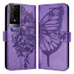 TCL 50XE 5G Embossed Butterfly Leather Phone Case - Light Purple - 2