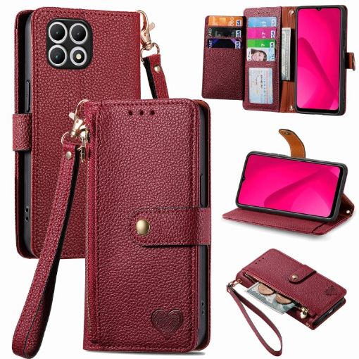T-Mobile T Phone 2 5G Red Leather Phone Case - 1