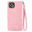 T-Mobile T Phone 2 5G Pink Leather Phone Case - Embossed Flower Design - 3