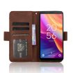 TCL 501 4G Brown Leather Phone Case with Card Slots - 6