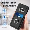 For Nothing Phone 2a R20 Ring Card Holder Phone Case - Black - 5