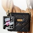 Samsung Galaxy Z Flip6 GKK Electroplating Phone Case with Ring - Black - 3