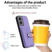 Motorola Moto G Stylus 5G 2024 R20 Ring Card Holder Phone Case - Purple - 3