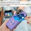 Motorola Moto G Stylus 5G 2024 R20 Ring Card Holder Phone Case - Purple - 6