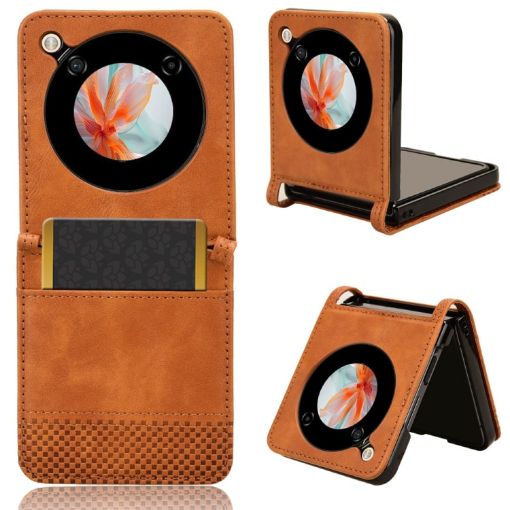ZTE nubia Flip/Libero Flip Retro Texture Leather Phone Case - Brown - 1