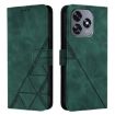 Oukitel C51 Crossbody 3D Embossed Flip Leather Phone Case - Green - 2