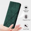 Oukitel C51 Crossbody 3D Embossed Flip Leather Phone Case - Green - 6