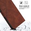 Oukitel C33 Crossbody 3D Embossed Flip Leather Phone Case - Brown - 5
