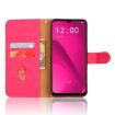 T-Mobile Revvl 7 5G Magnetic Flip Leather Phone Case - Rose Red - 4