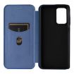 Motorola Edge 50 Fusion Carbon Fiber Texture Flip Leather Phone Case Blue - 4