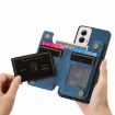 Motorola G Power 5G 2024 Blue Leather Wallet Phone Case - 5
