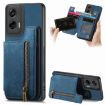 Motorola G Stylus 5G 2024 Blue Leather Wallet Case - 1