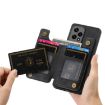 For Honor X7b Retro Leather Zipper Wallet Back Phone Case - Black - 5