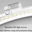 Recessed Ceiling Downlight 15W Square Opening 175mm (6000K White Light) - 3