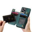 For Honor X6a Retro Leather Zipper Wallet Back Phone Case Green - 5