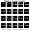 Color Screen Weather Station Temperature and Humidity Forecast Clock - 5