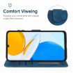 Blue Leather Phone Case - For Honor X7 Skin Feel Geometric Lines - 4