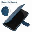 Blue Leather Phone Case - For Honor X7 Skin Feel Geometric Lines - 5