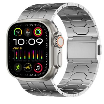Apple Watch Ultra 2 49mm Stainless Steel Band - Silver - 1